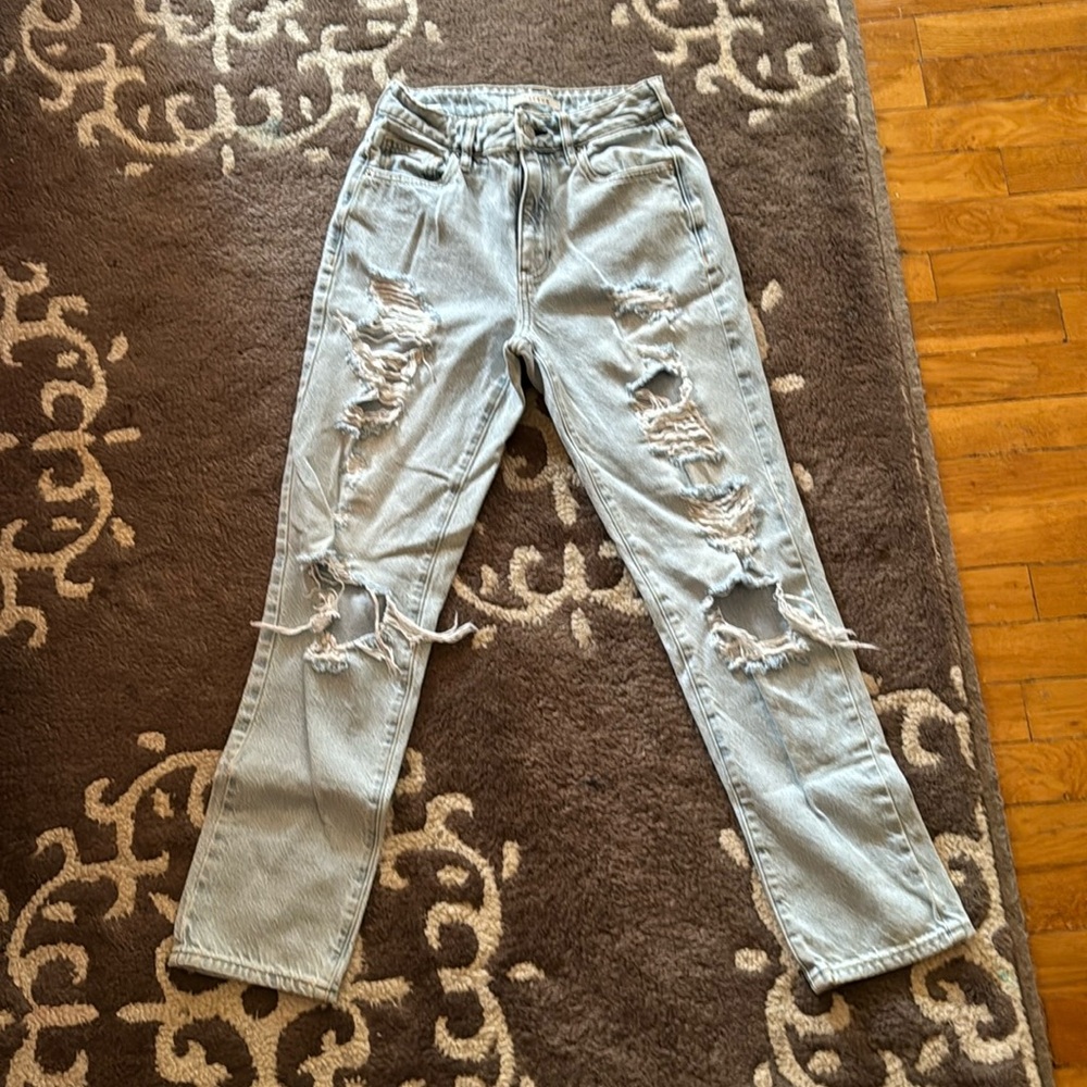 Pacsun- Light blue ripped skinny jeans
